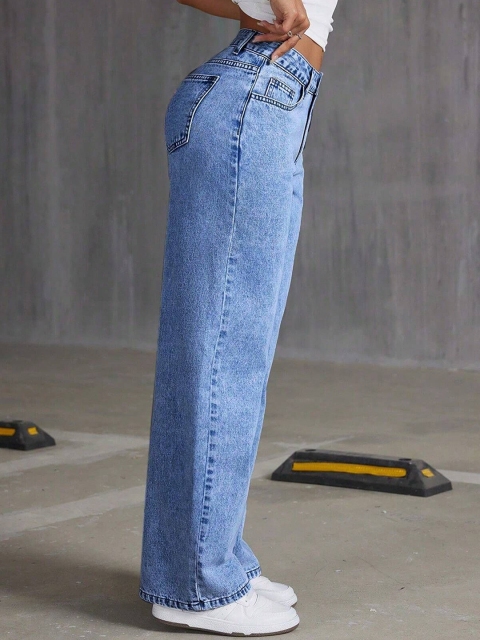 Aadvi Fashion Women Jean Baggy High-Rise Stretchable Jeans