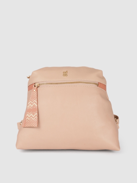 Baggit Women Beige Backpack