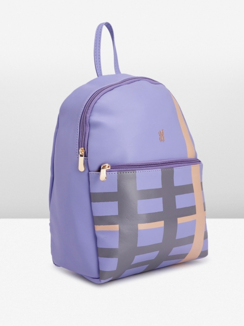 Baggit Women Checked Small Backpack