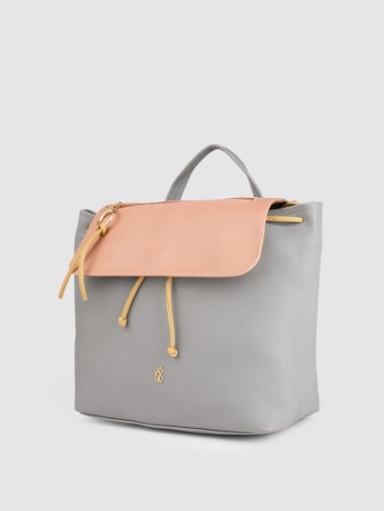 Baggit Women Light Blue & Pink Backpack