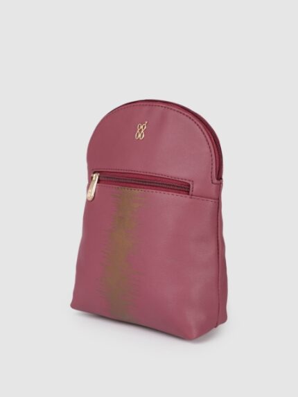 Baggit Women Red Printed Backpack