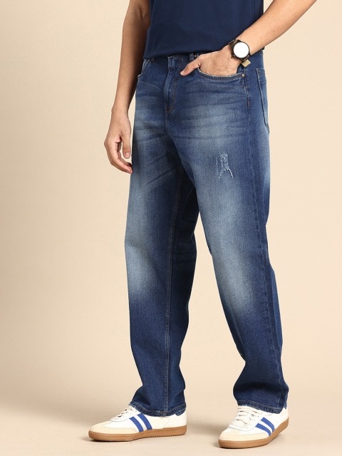 Being Human Men Radon Anti Fit Low Distress Heavy Fade Stretchable Jeans