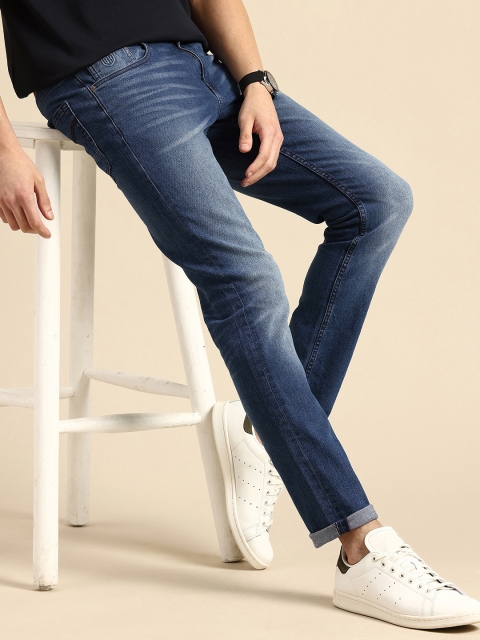 Being Human Men Slim Fit Heavy Fade Stretchable Jeans