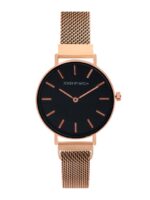 Buy JOKER & WITCH Women Black & Rose Gold Analogue Watch AMWW385 - - Accessories for Women