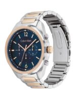 Calvin Klein Men Ck Force Bracelet Style Analogue Chronograph Watch 25200265-Blue