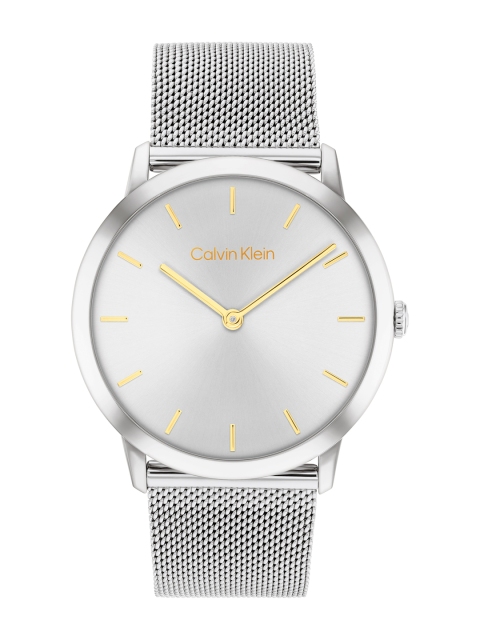 Calvin Klein Unisex Exceptional Braided Analogue Watch 25300001-Silver