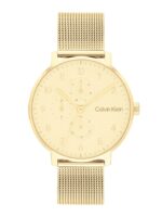 Calvin Klein Unisex Stun Stainless Steel Textured Analogue Watch 25200403