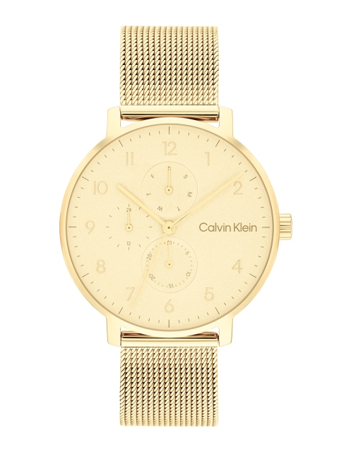 Calvin Klein Unisex Stun Stainless Steel Textured Analogue Watch 25200403