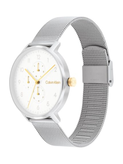 Calvin Klein Unisex Stun Stainless Steel Textured Analogue Watch 25200405