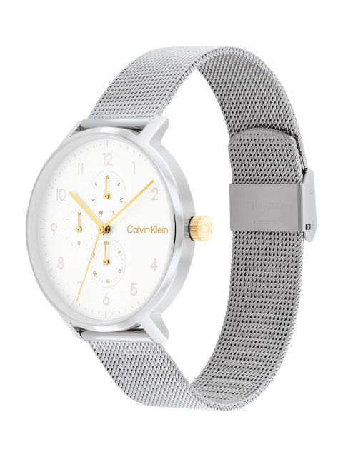 Calvin Klein Unisex Stun Stainless Steel Textured Analogue Watch 25200405