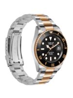 CARLOS PHILIP Men Brass Dial & Stainless Steel Bracelet Style Straps Analogue Automatic Motion Powered Watch