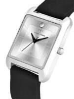 CHARLIEKEEN Men Brass Dial & Straps Analogue Watch CC-GSQ008-SLV-BLK