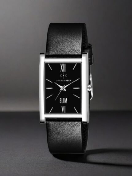 CHARLIEKEEN Men Brass Dial & Straps Analogue Watch CC-GSQ214-BLK-BLK