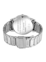 CHARLIEKEEN Men Brass Printed Dial & Stainless Steel Analogue Watch CC-GR8416-BLU-CH