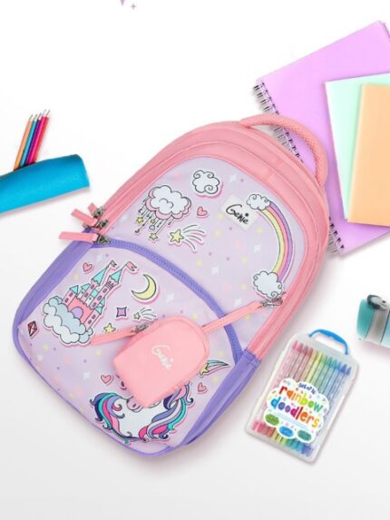 Genie Girls Graphic Printed Backpack