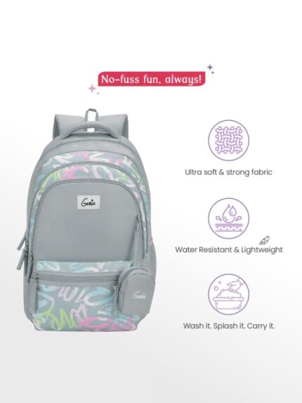 Genie Women Graphic Printed Ergonomic Backpack