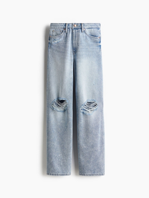 H&M Women Straight High Jeans