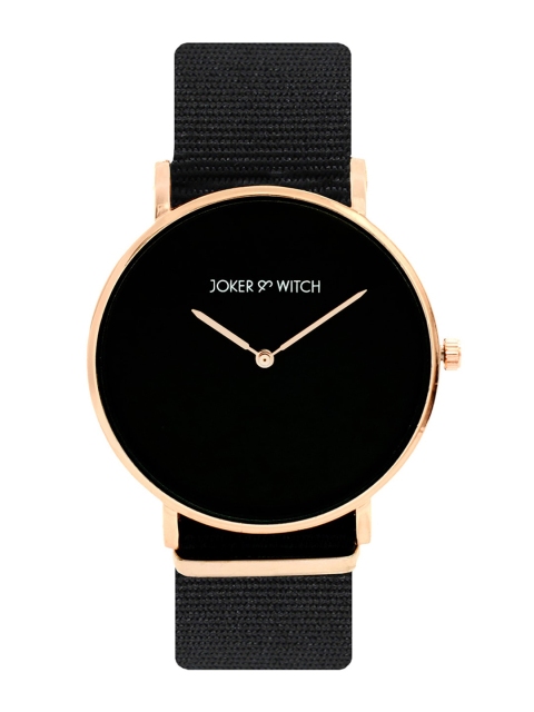 JOKER & WITCH Unisex Black Analogue Watch