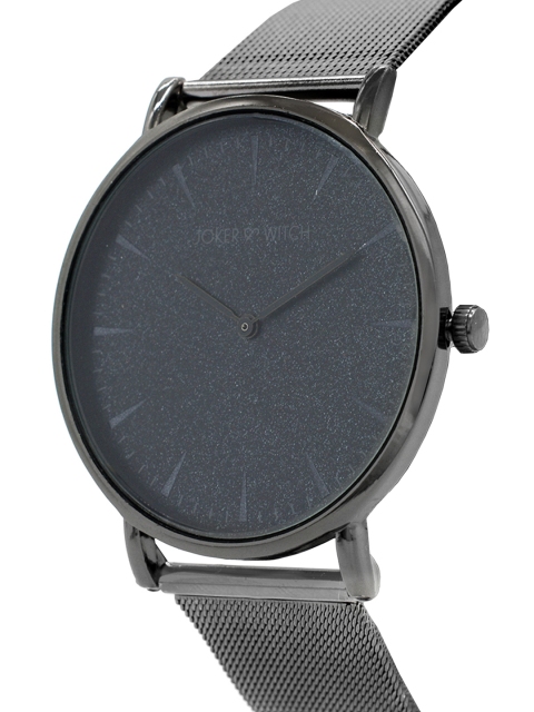 JOKER & WITCH Unisex Black Phile Analogue Watch AMWW333