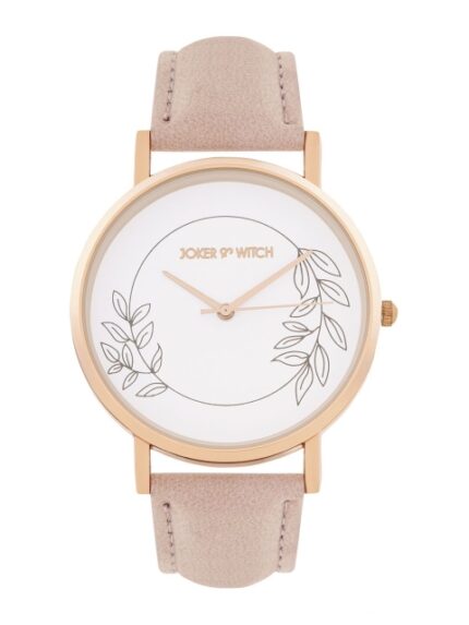JOKER & WITCH Women Printed Dial & Leather Straps Analogue Watch
