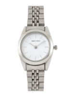 JOKER & WITCH Women White Dial & Silver Toned Stainless Steel Straps Analogue Watch