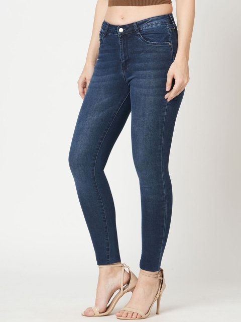 Kraus Jeans Women Skinny Fit High-Rise Light Fade Jeans