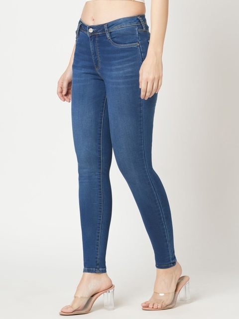 Kraus Jeans Women Skinny Fit High-Rise Light Fade Jeans