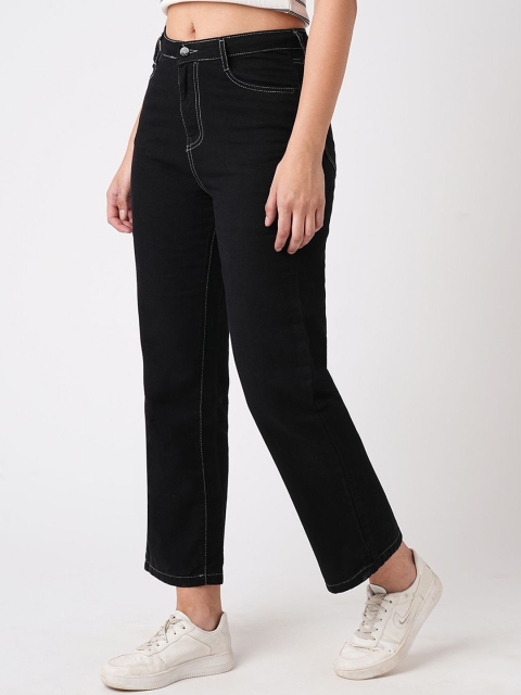 Kraus Jeans Women Straight Fit High-Rise Jeans