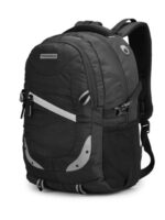 Provogue Unisex Black & Grey Backpack with Reflective Strip
