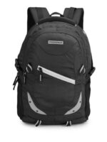 Provogue Unisex Black & Grey Backpack with Reflective Strip