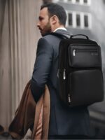 Safari Select Whisk Black with Multiutility Organizer and USB port Laptop Backpack 16L