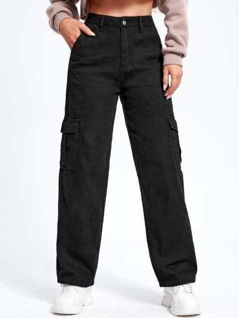 Stylecast X Kotty Women Regular Fit High-Rise Clean Look Stretchable Cotton Jeans