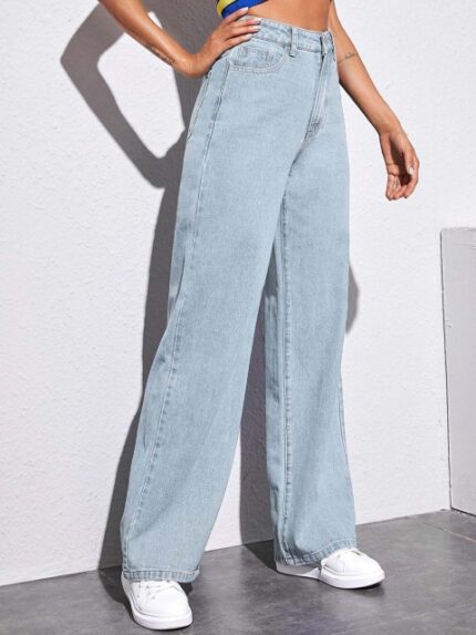Stylecast X Kotty Women Straight Fit High-Rise Jeans