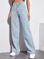Stylecast X Kotty Women Straight Fit High-Rise Jeans
