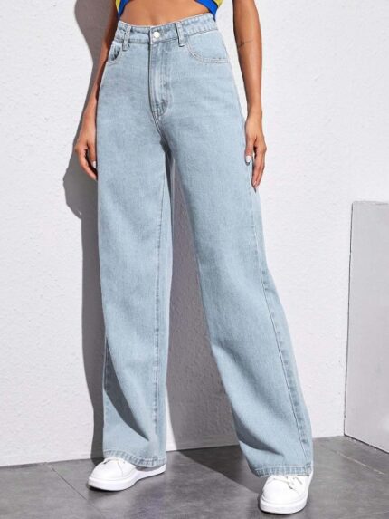 Stylecast X Kotty Women Straight Fit High-Rise Jeans