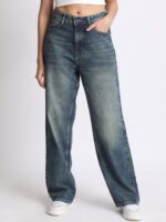The Roadster Lifestyle Co Women Tinted Straight Fit Cotton Jeans