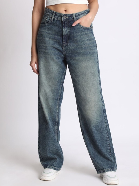 The Roadster Lifestyle Co Women Tinted Straight Fit Cotton Jeans