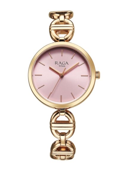 Titan Raga raga showstopper Women Dial & Bracelet Style Straps Analogue Watch 95353WM01