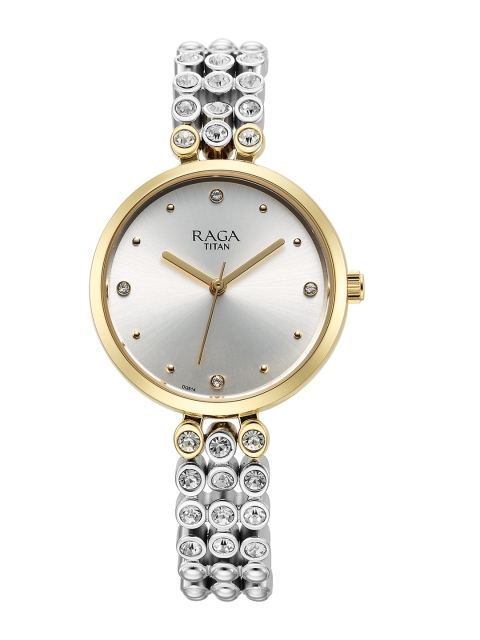 Titan Raga Show Stopper Women Embellished Bracelet Analogue Watch 95262BM01