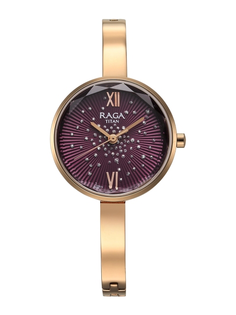 Titan Raga Show Stopper Women Embellished Bracelet Analogue Watch 95271WM01