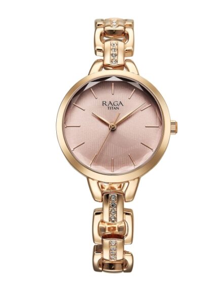 Titan Raga Showstopper Women Dial & Bracelet Style Straps Analogue Watch 95352WM01