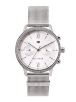 Tommy Hilfiger Women Embellished & Stainless Steel Textured Analogue Watch TH1782301W
