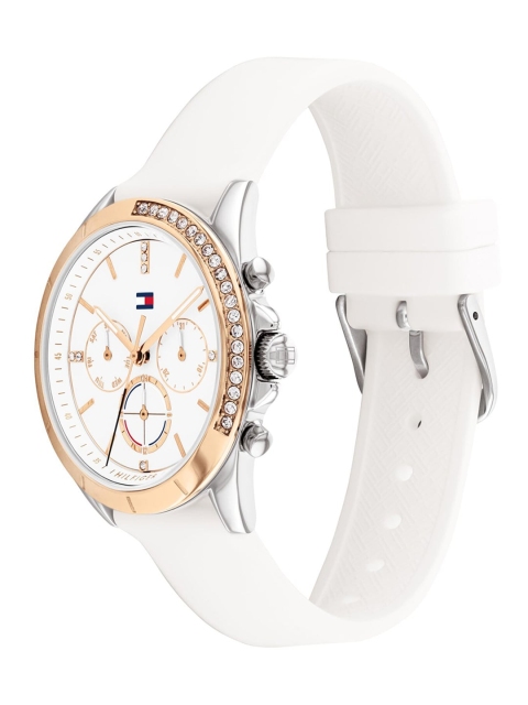Tommy Hilfiger Women White Dial & White Straps Analogue Multi Function Watch TH1782388W